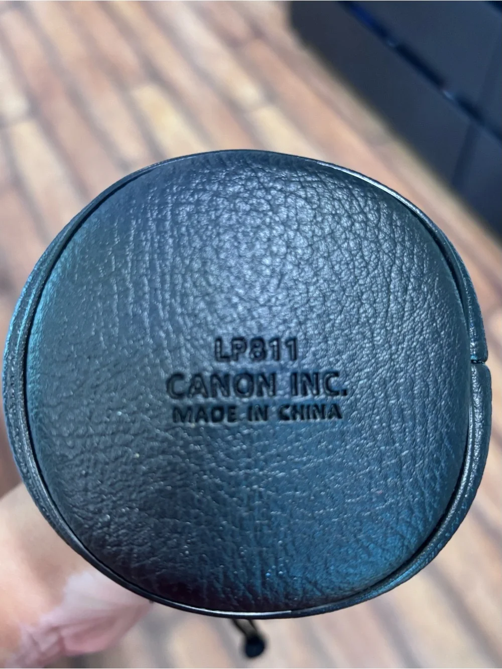 Canon LP811 Drawstring Leather Lens Bag Pouch